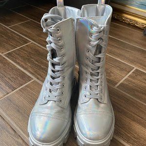 Cape Robbin Iridescent Combat Boot Size 8